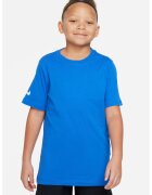 Nike Tricou din bumbac pentru fotbal - Albastru royal