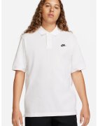 Nike Tricou polo din material pique cu logo - Alb optic