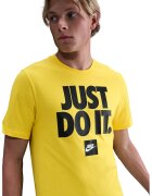 Nike Tricou regular fit din bumbac cu imprimeu Sportswear - Negru/Galben deschis