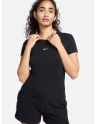 Nike Tricou slim fit din amestec de modal - Negru/Alb optic