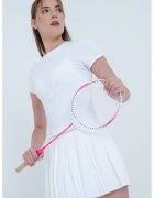Nike Tricou slim-fit pentru tenis - Alb optic