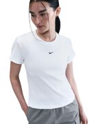 Nike Tricou slim fit striat - Alb optic