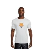Nike Tricou sport barbati Dri-FIT - usor - respirabil - alb - bumbac si poliester