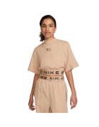 Nike Tricou W NSW AIR SS CROP TOP - FB8246-200 - Femei - Maro - Maro