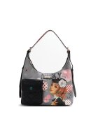 Nikky by Nicole Lee Geanta de umar piele ecologica - buzunar frontal cu buton magnetic - 33x37x9cm