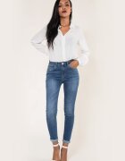 Nina Carter Blugi Dama Albastr spalat Slim P078-1 M9 18401 - Albastru