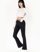 Nina Carter Blugi Dama Negri Evazati P079 M8 17994 - Negru