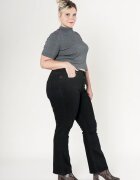 Nina Carter Blugi dama regular fit marimi mari negru P612-8 M10 18379 - Negru