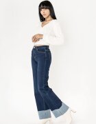 Nina Carter Blugi Evazati Albastru Inchis P601 M8 17959 - Albastru inchis
