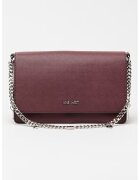 NINE WEST Geanta crossbody de piele ecologica cu maner din lant - Violet tyrian