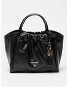 NINE WEST Geanta de piele ecologica cu maner si bareta detasabila - Negru