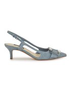 NINE WEST Pantofi cu varf ascutit si aspect de denim Neeri - Albastru deschis