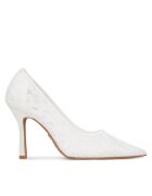 NINE WEST Pantofi dama - tocuri - alb - textil