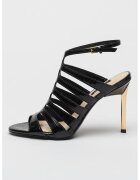 NINE WEST Sandale cu barete multiple si catarama Saleen - Negru