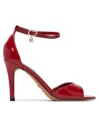 NINE WEST Sandale cu toc dama - rosu