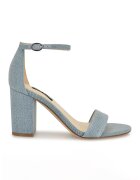 NINE WEST Sandale cu toc masiv Toniann - Albastru deschis