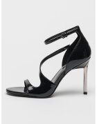 NINE WEST Sandale cu toc si aspect lucios Shimmy - Negru