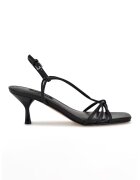 NINE WEST Sandale cu toc si varf patrat Dadsly - Negru
