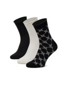 NINE WEST Sosete dama alb negru - set 3 perechi - marime