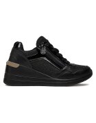 NINE WEST Tenisi dama - textil - negru/auriu
