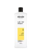 Nioxin Sampon profesional fortifiant impotriva ruperii System 1 Scalp + Hair pentru par natural cu aspect usor subtiat - 1 l