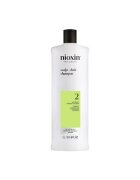 Nioxin Sampon profesional fortifiant impotriva ruperii System 2 Scalp + Hair pentru par natural afectat de subtiere avansata - 1 l