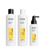 Nioxin Set profesional impotriva ruperii System 1 pentru par natural cu aspect usor subtiat: Sampon + Balsam + Tratament - 700 ml
