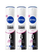 Nivea Deodorant spray pentru femei - Original/Black