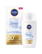 Nivea Fluid pentru ten SUN Triple Protect cu SPF50+ - 40 ml