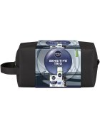Nivea Men Set: Balsam dupa ras pentru ten sensibil 100 ml + Gel pentru ras pentru ten sensibil 200 ml + Deodorant stick Invisible Black & White Power 50 ml