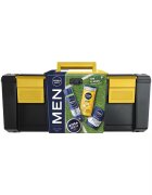 Nivea Men Set Toolbox Classic: Crema Creme - 75 ml + Gel pentru ras Protect & Care - 200 ml + Balsam dupa ras Protect & Care - 100 ml + Gel de dus Active Energy - 250 ml