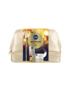 Nivea Set: Serum Q10 dual-action -anti-age & anti-glycation 30ml + Crema de zi anti-rid Q10 - SPF 15 - 50 ml + geanta cadou