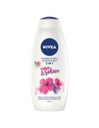 Nivea Spuma de baie & Gel de dus 2 in 1 750 ml - Hibiscus