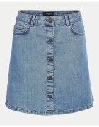 Noisy May Fusta denim albastru deschis - bumbac - poliester - viscoza