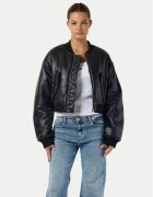 Noisy May Geaca dama - 304689017 - Piele ecologica - Negru - Negru