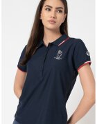 North Sails by Prada Tricou polo slim-fit Aurora - Rosu/Alb/Bleumarin