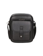 Northampton Polo Club Geanta crossbody cu buzunar cu clapa - Negru