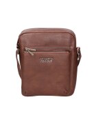 Northampton Polo Club Geanta crossbody cu fermoar - Maro inchis
