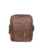 Northampton Polo Club Geanta crossbody de piele ecologica cu barete ajustabile 24507 - Maro inchis