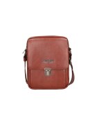 Northampton Polo Club Geanta crossbody de piele ecologica cu buzunar frontal - Maro
