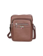 Northampton Polo Club Geanta crossbody de piele ecologica - Maro deschis