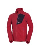 NORTHFINDER Bluza fleece melange barbati Trugberg - Rosu inchis