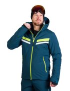 NORTHFINDER Geaca cu gluga pentru schi - Verde neon/Albastru petrol