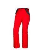 NORTHFINDER Pantaloni schi 10K/10K cu bretele dama Tamera - Rosu