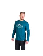 NORTHFINDER Tricou bumbac cu maneca lunga barbati Stewart - Bleumarin