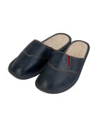 NOWO Papuci de barbati din piele albastru marin - Bleumarin