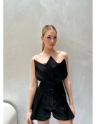 Nympha Clothing Corset Lotus - - Negru