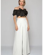 Nympha Clothing Pantaloni cu croiala ampla - albi - Alb