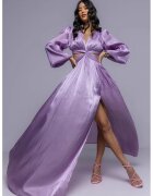 Nympha Clothing Rochie maxi cu decupaje si maneci ample - Mov