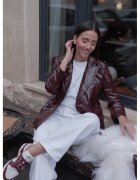 Nympha Clothing Sacou Ox Blood Blazer